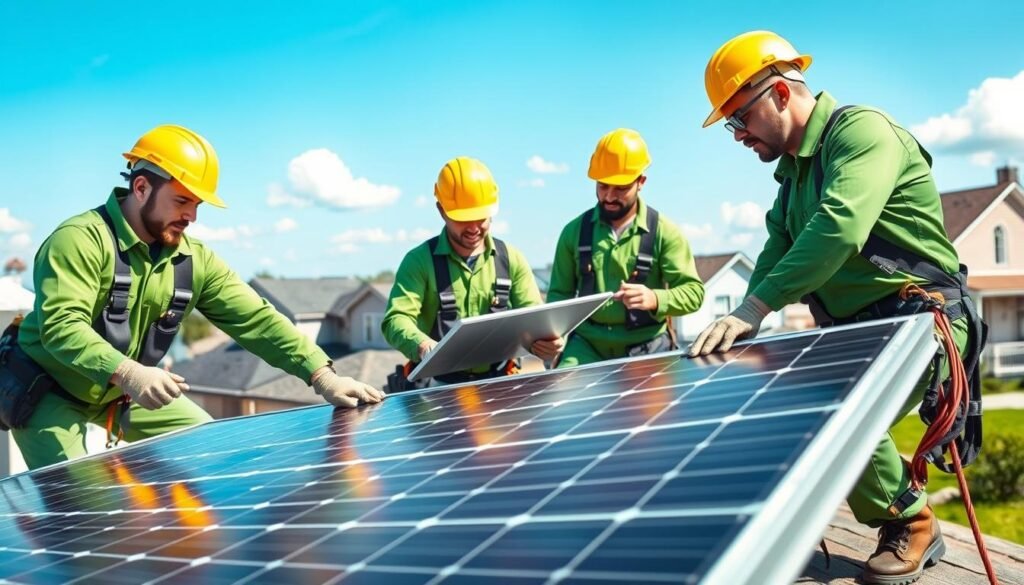 professional residential solar panel installation